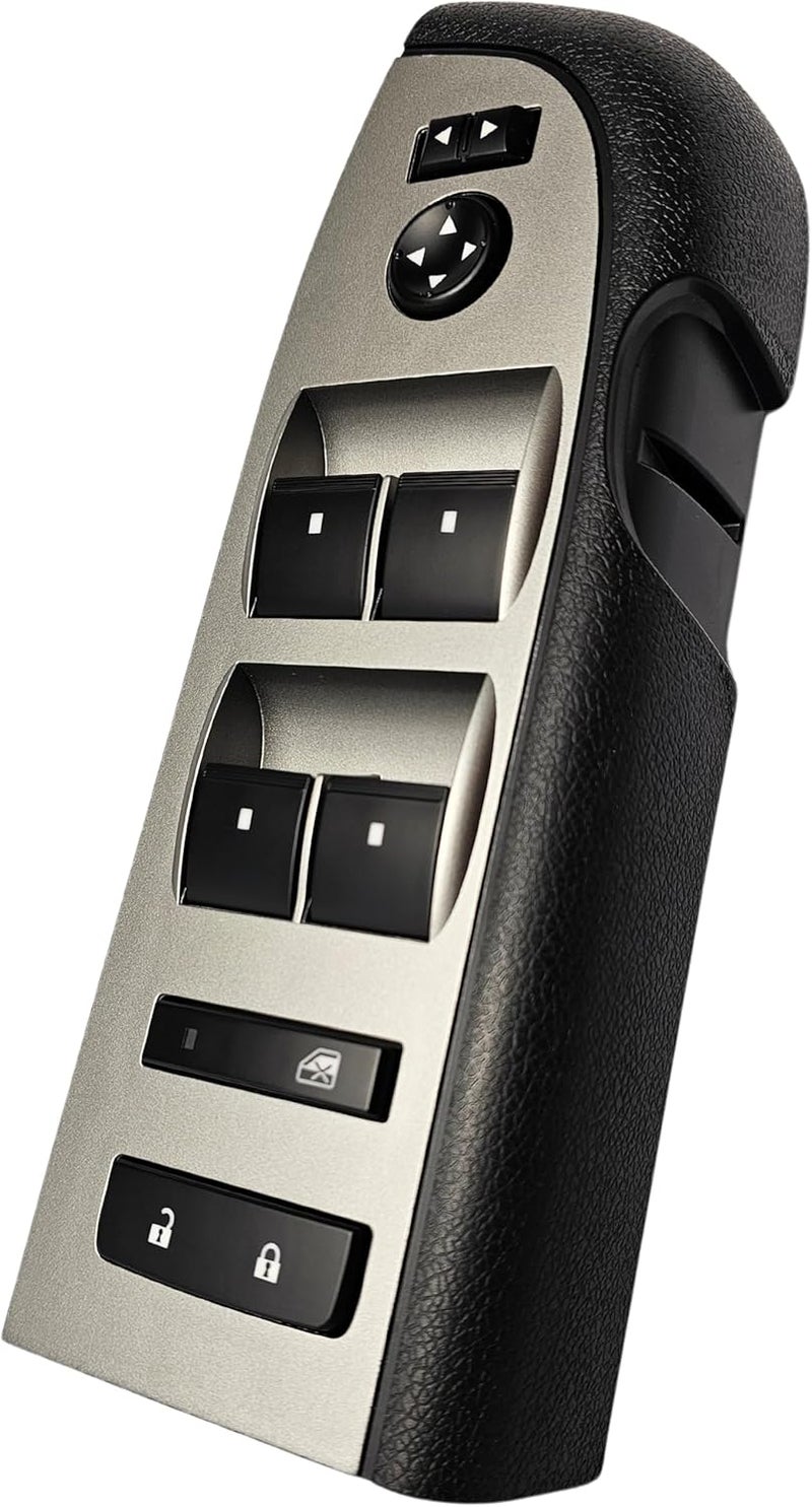 SWITCHDOCTOR Window Master Switch, Black Bezel, Mirror, & Lock Assembly for 2010-2013 Silverado & GMC Sierra (Without Power Folding Mirrors, Crew, Extended Cab) - Image 1